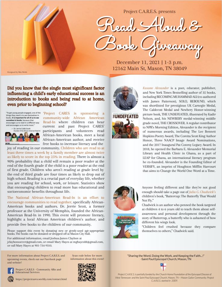 African American Read-In and Book Giveaway flyer
