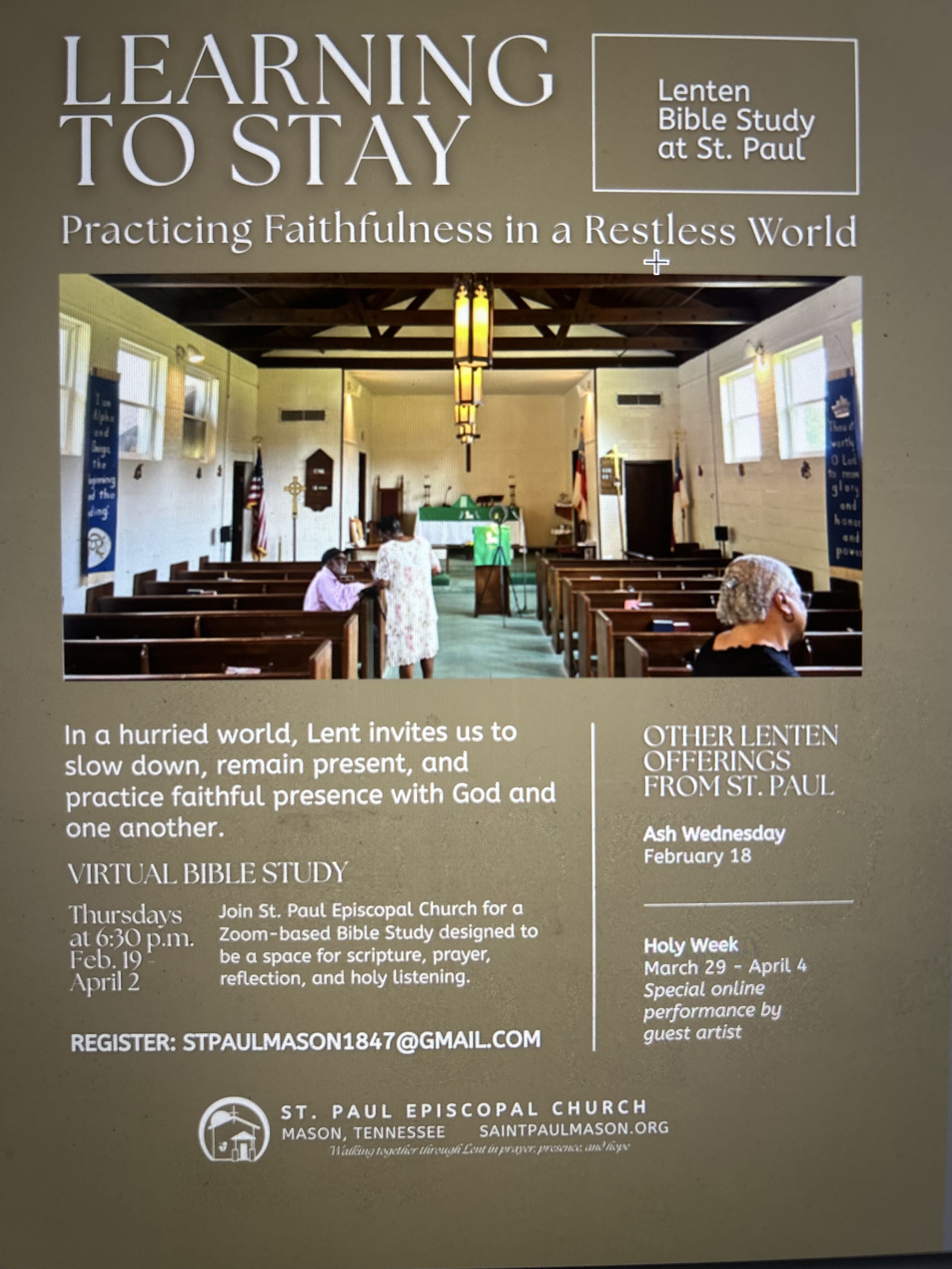 Lenten Bible Study